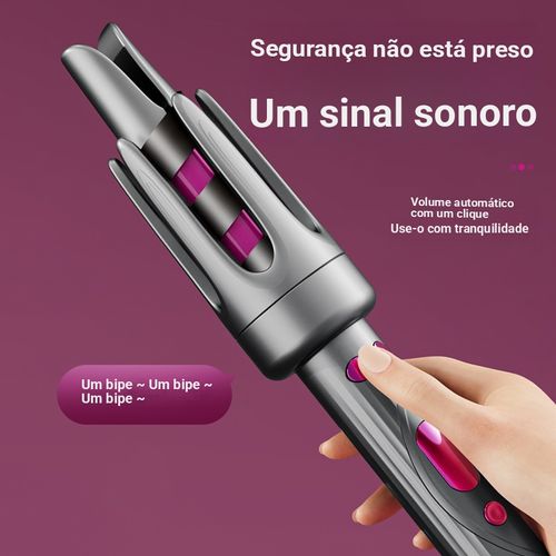 Instrumento de cabelo rolado totalmente automático, rotação automática com um clique, proteção de cabelo com controle de temperatura de 4 velocidades, mantenha a forma por 48 horas