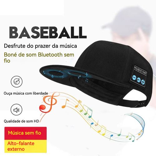 Um chapéu com um altifalante sem fios Bluetooth, que lhe oferece uma forma única de desfrutar da sua música.