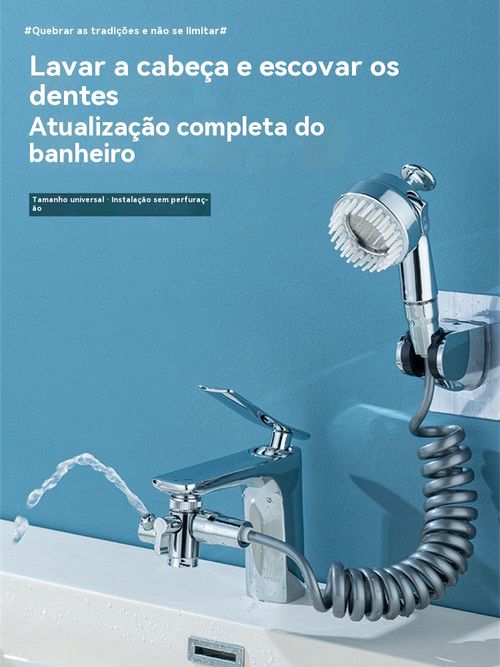 Chuveiro de Torneira Multifuncional - Lave o Cabelo com Facilidade sem Entrar no Banho.