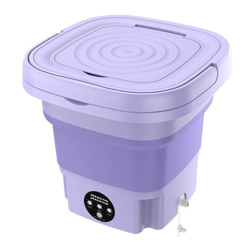 Máquina de lavar dobrável portátil de grande capacidade, economiza água e energia. Deixa as roupas íntimas e meias de toda a família sempre limpas com facilidade.