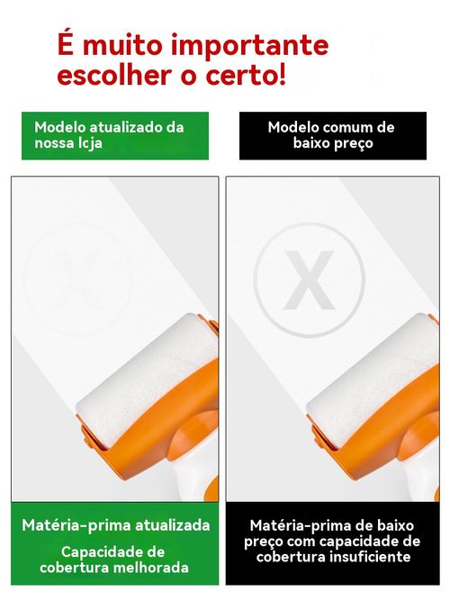 Tinta reparadora de paredes com rolo, livre-se facilmente de manchas e mofo nas paredes.