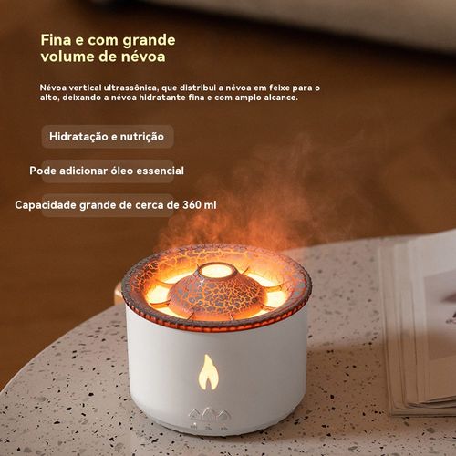 Umidificador com função de aromaterapia: resolve o ar seco do ar condicionado e espalha um aroma agradável.