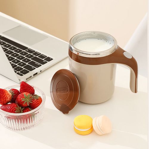Copo misturador automático, dissolução rápida com um clique, Sem grumos no café e leite em pó.