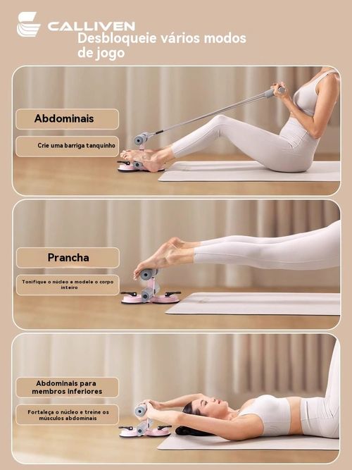 Não precisa ir ao ginásio. Um aparelho para toda a família exercitar. 10 minutos por dia para ficar em forma.