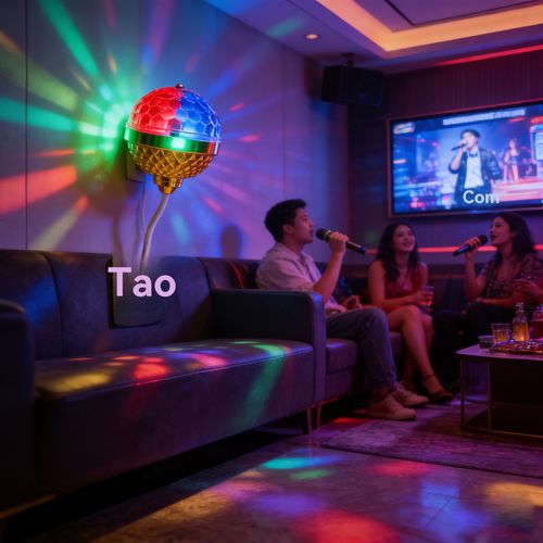 Esta luz colorida giratória transforma a sua casa numa discoteca super atmosférica instantaneamente.