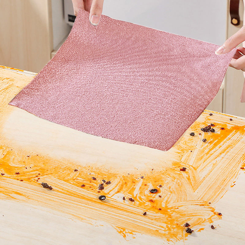 50 Sheets Tear Away Microfiber Cleaning Cloth Roll, Thickened Disposable Kitchen Wipes, Wet & Dry Reusable Dish Towels for Household Cleaning