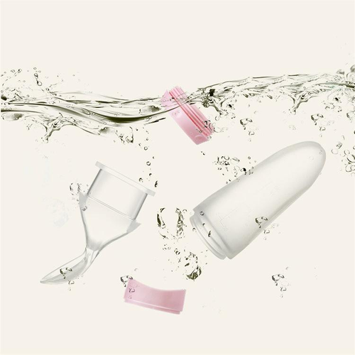 Silicone baby feeding bottle (with suction cup)