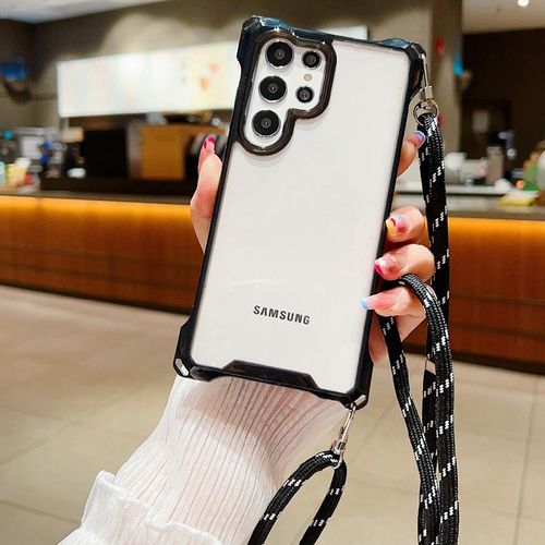 Wholesale transparent shockproof PC phone cases for Samsung Galaxy S24 bulk phone cases for Android S23 Ultra