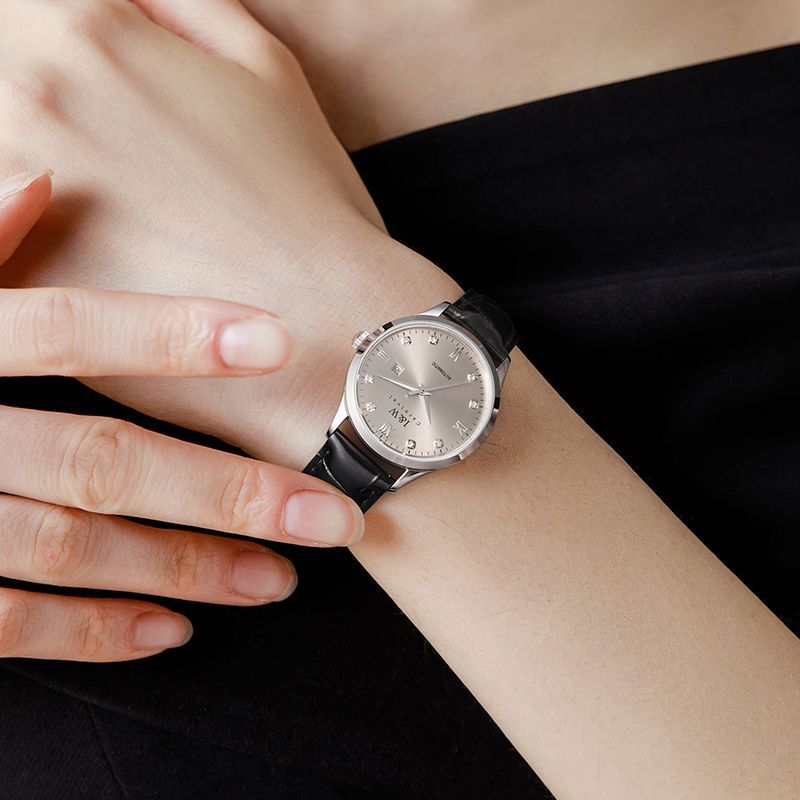 PSQ-I&W 5121 Swiss Fashion Light Luxury Mechanical Watch Stainless Steel Sapphire Crystal Butterfly Clasp for Men Women