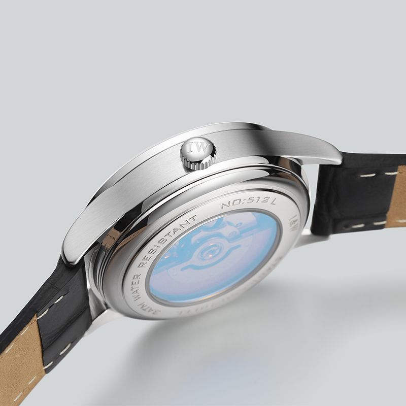 PSQ-I&W 5121 Swiss Fashion Light Luxury Mechanical Watch Stainless Steel Sapphire Crystal Butterfly Clasp for Men Women