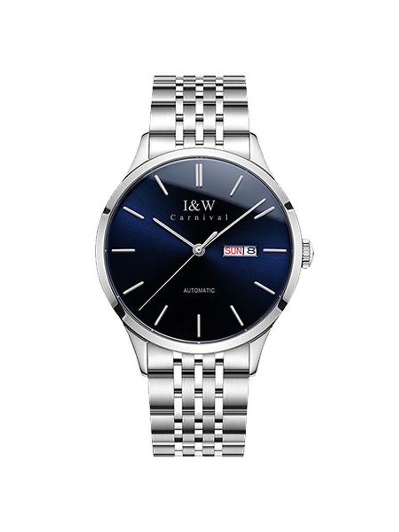 PSQ-I&W508Men's Luxury Automatic Mechanical Business Watch Stainless Steel Wristwatch Masculine Relogio Seiko Movement Pointer Waterproof