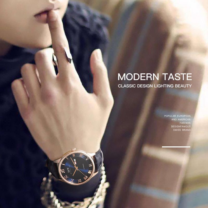 PSQ-I&W513 Luxury Brand High End Men's Mechanical Watch New MIYOTA Automatic Sapphire Waterproof Relogio Masculino with Leather Band