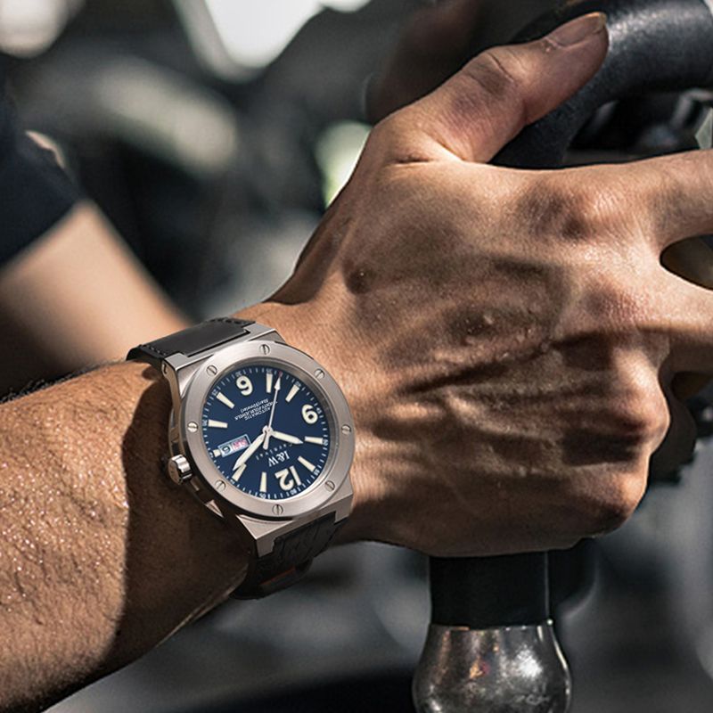 PSQ-I&W589 Luxury Sports Mechanical Watch NH36 Top Brand New Fashion Analog Men's Date Automatic Movement Relogio Masculino Luminous