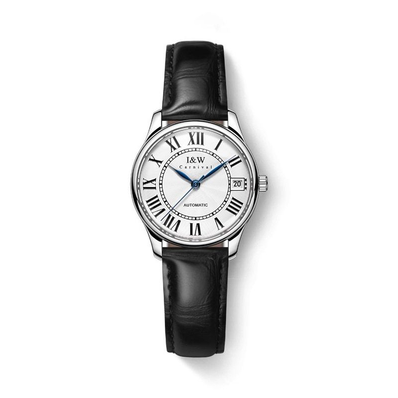 PSQ-I&W665​ Men's Watch Miyota Automatic Movement, Stainless Steel Case, Water Resistance, Solid Stainless Steel Leather Strap, Diver Functions  Daytime Illumination