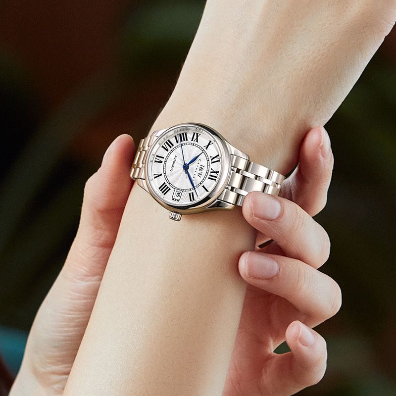 PSQ-I&W665 Couple's Quartz Watch Romantic Dial Sapphire Scratch-Resistant Glass Witness Love Time Steel Strip quartz watcheel Stri