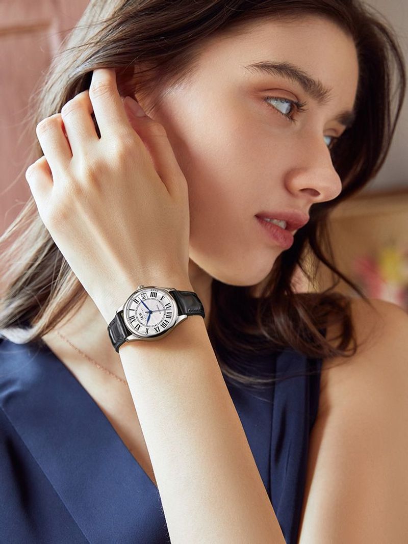 PSQ-I&W 665 Couple's Quartz Watch Romantic Dial Sapphire Scratch-Resistant Glass Witness Love Time Belt quartz watch