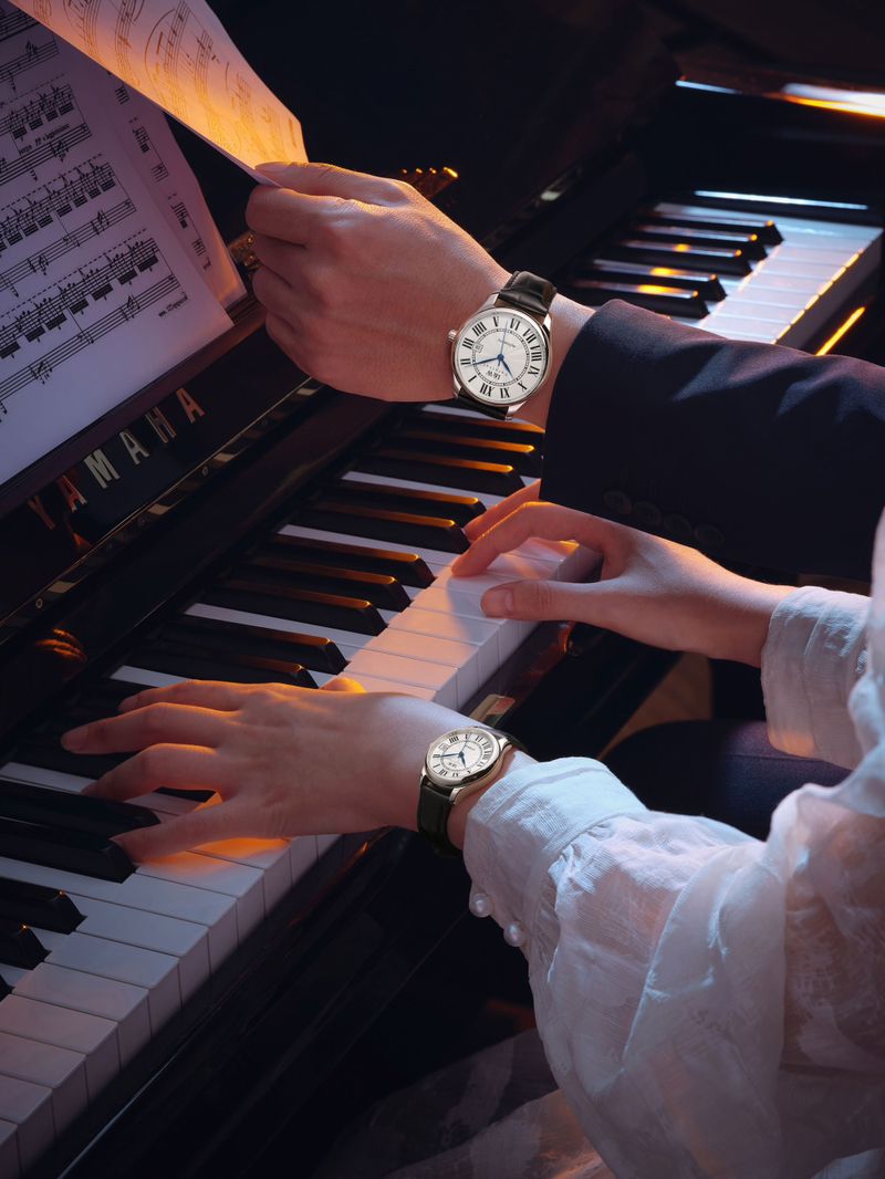 PSQ-I&W 665 Couple's Quartz Watch Romantic Dial Sapphire Scratch-Resistant Glass Witness Love Time Belt quartz watch