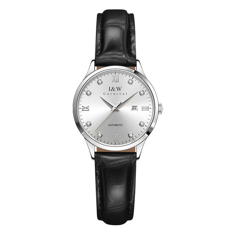 PSQ-I&W 5121 Swiss Fashion Light Luxury Mechanical Watch Stainless Steel Sapphire Crystal Butterfly Clasp for Men Women