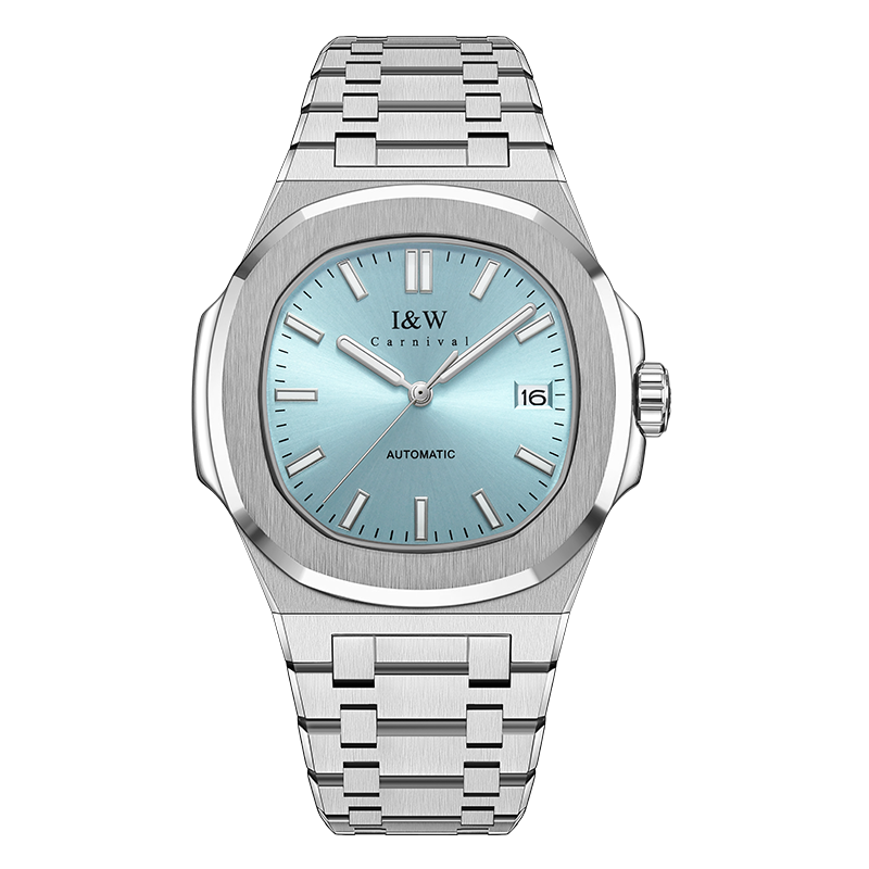 (S)750I&WStainless Steel Watch (43mm Dial)  Seiko NH36AAA Exclusive Movement, Mineral Reinforced Glass, Butterfly Clasp Strap