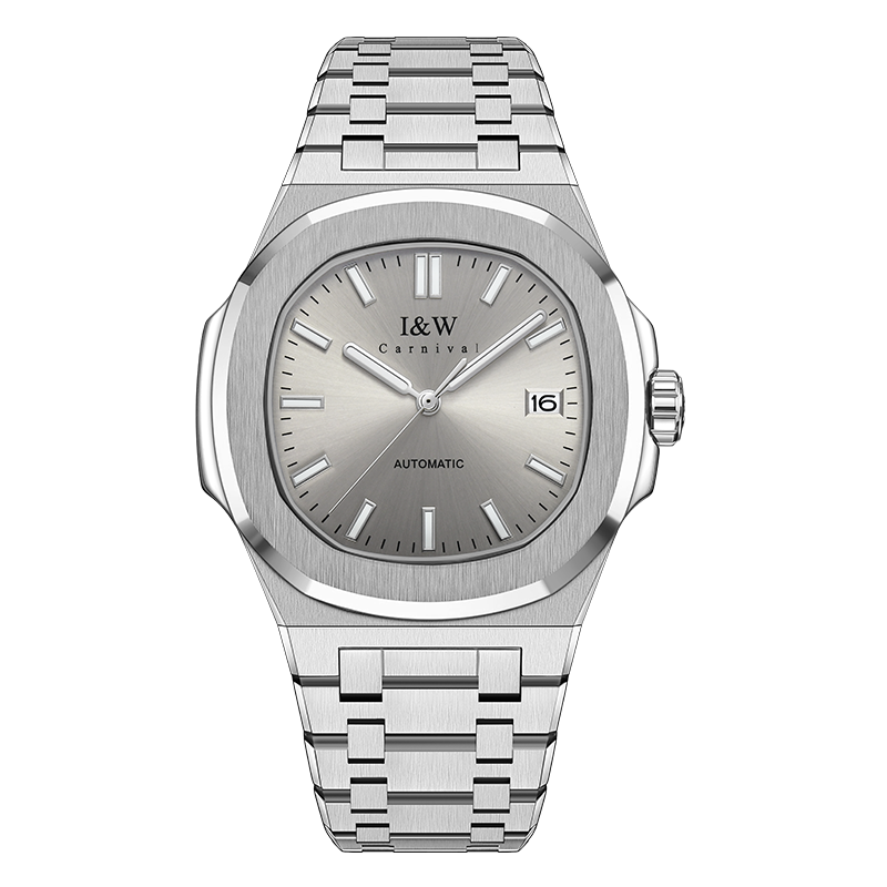 (S)750I&WStainless Steel Watch (43mm Dial)  Seiko NH36AAA Exclusive Movement, Mineral Reinforced Glass, Butterfly Clasp Strap