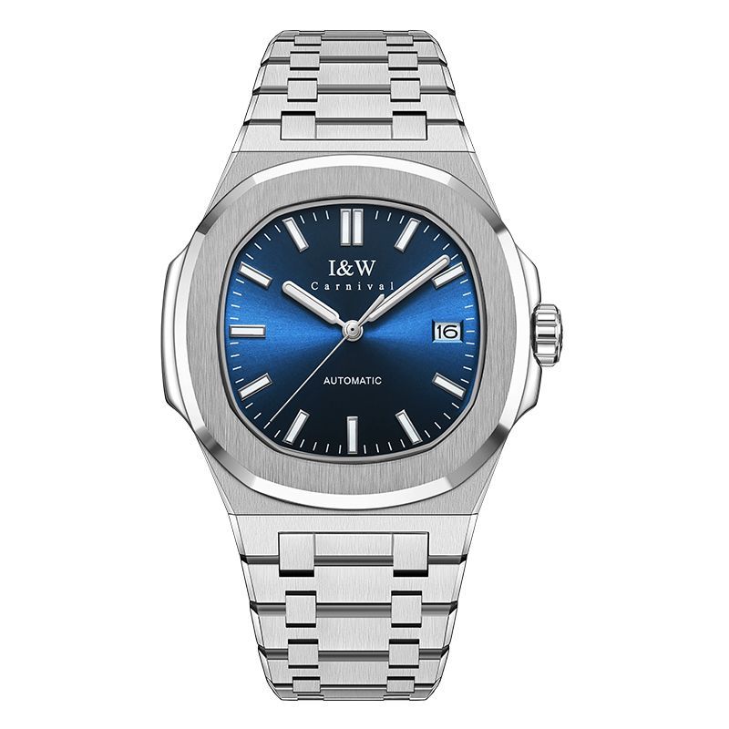 (S)750I&WStainless Steel Watch (43mm Dial)  Seiko NH36AAA Exclusive Movement, Mineral Reinforced Glass, Butterfly Clasp Strap