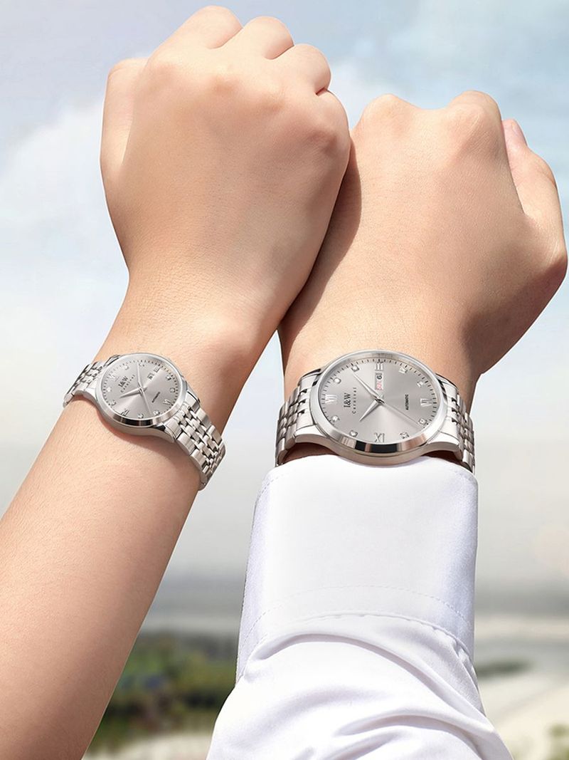 PSQ-I&W512G Swiss Fashion Light Luxury Couple Watch Stainless Steel Case Sapphire Crystal Miyota 8205 Seiko NH36 Movement Luminous Non-luminous Optional