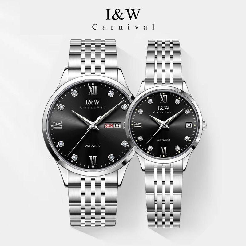 PSQ-I&W512G Swiss Fashion Light Luxury Couple Watch Stainless Steel Case Sapphire Crystal Miyota 8205 Seiko NH36 Movement Luminous Non-luminous Optional