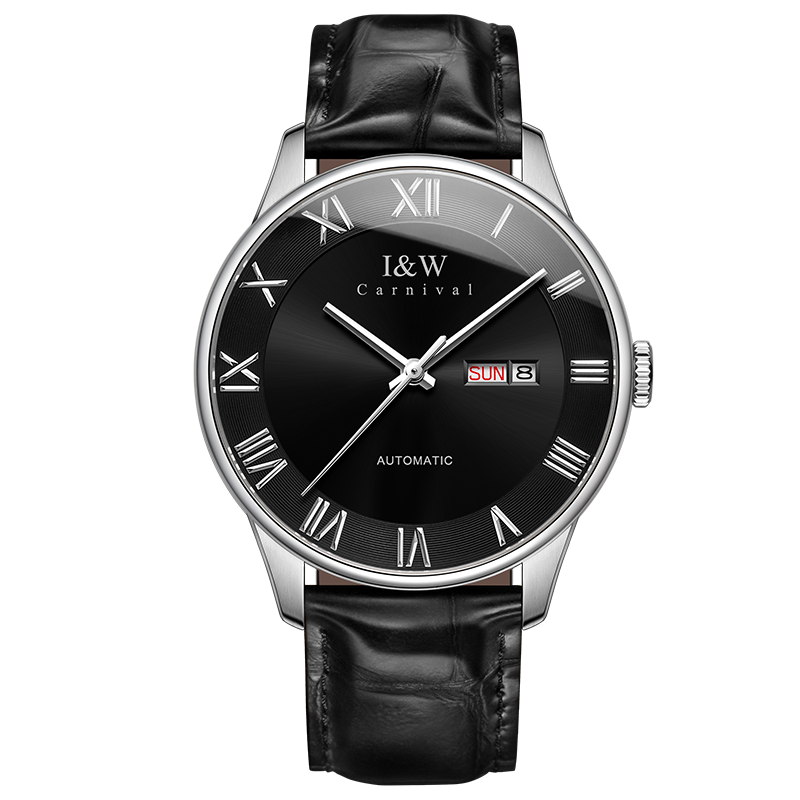 PSQ-I&W513 Stainless Steel Watch Miyota 8205 Seiko NH36 Movement Sapphire Crystal Deployant Clasp Men's Wristwatch