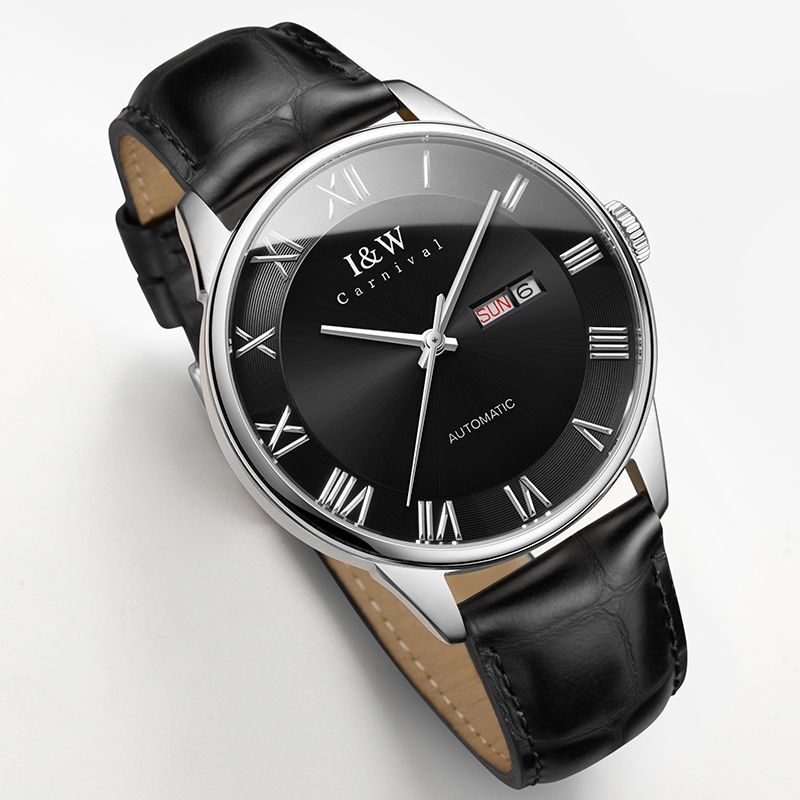 PSQ-I&W513 Stainless Steel Watch Miyota 8205 Seiko NH36 Movement Sapphire Crystal Deployant Clasp Men's Wristwatch