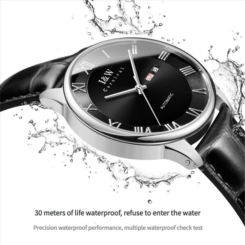 PSQ-I&W513 Stainless Steel Watch Miyota 8205 Seiko NH36 Movement Sapphire Crystal Deployant Clasp Men's Wristwatch