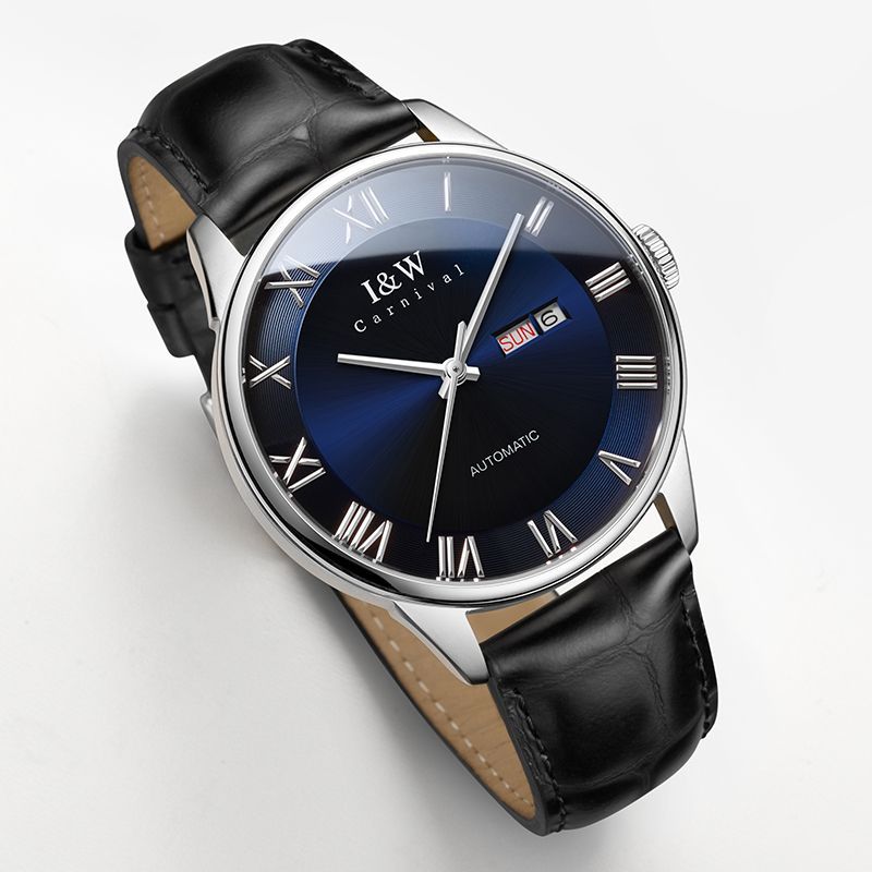 PSQ-I&W513 Stainless Steel Watch Sapphire Blue Miyota 8205 Seiko NH36 Movement Sapphire Crystal Deployant Clasp Men's Wristwatch