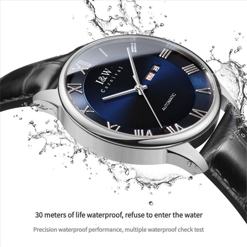 PSQ-I&W513 Stainless Steel Watch Sapphire Blue Miyota 8205 Seiko NH36 Movement Sapphire Crystal Deployant Clasp Men's Wristwatch