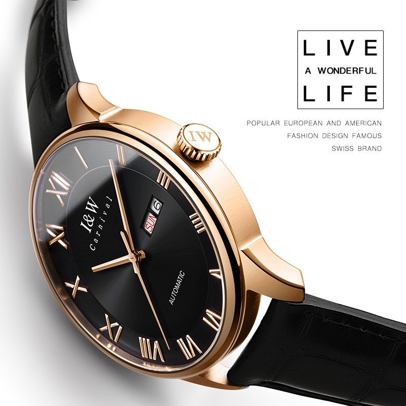 PSQ-I&W513 Stainless Steel Watch Sapphire Blue Miyota 8205 Seiko NH36 Movement Sapphire Crystal Deployant Clasp Men's Wristwatch