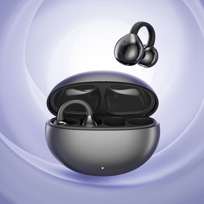 M79 & M91 Open-Back Wireless Stereo Earbuds: Crafted with high-end glossy electroplated materials, they double as stylish ear clip earrings. Boasting a low latency of just 38ms, these premium earphones deliver immersive stereo sound while blending fashion with functionality for a versatile audio accessory