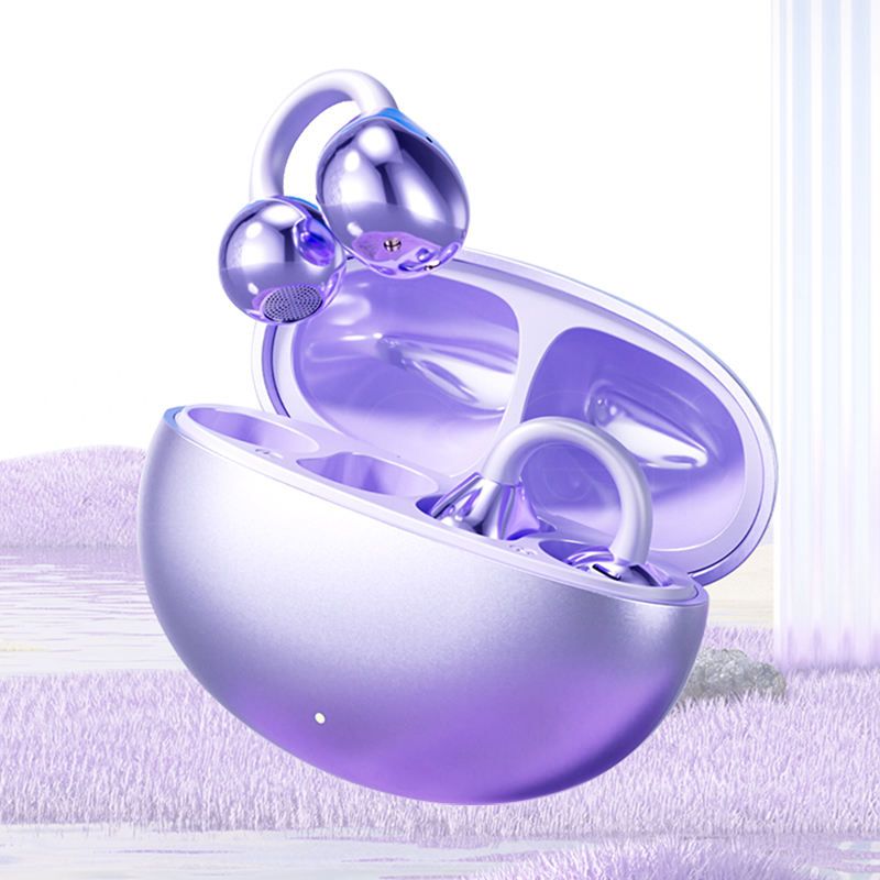 M79 & M91 Open-Back Wireless Stereo Earbuds: Crafted with high-end glossy electroplated materials, they double as stylish ear clip earrings. Boasting a low latency of just 38ms, these premium earphones deliver immersive stereo sound while blending fashion with functionality for a versatile audio accessory