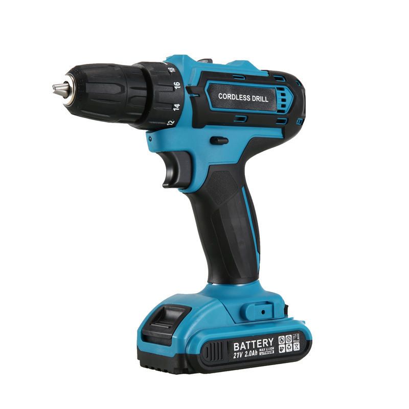 This 21V lithium-ion cordless drill works as an electric screwdriver too—an essential handheld power tool. Great for drilling holes and driving screws, it suits home DIY, assembly, and light repairs, blending portability with reliable performance.