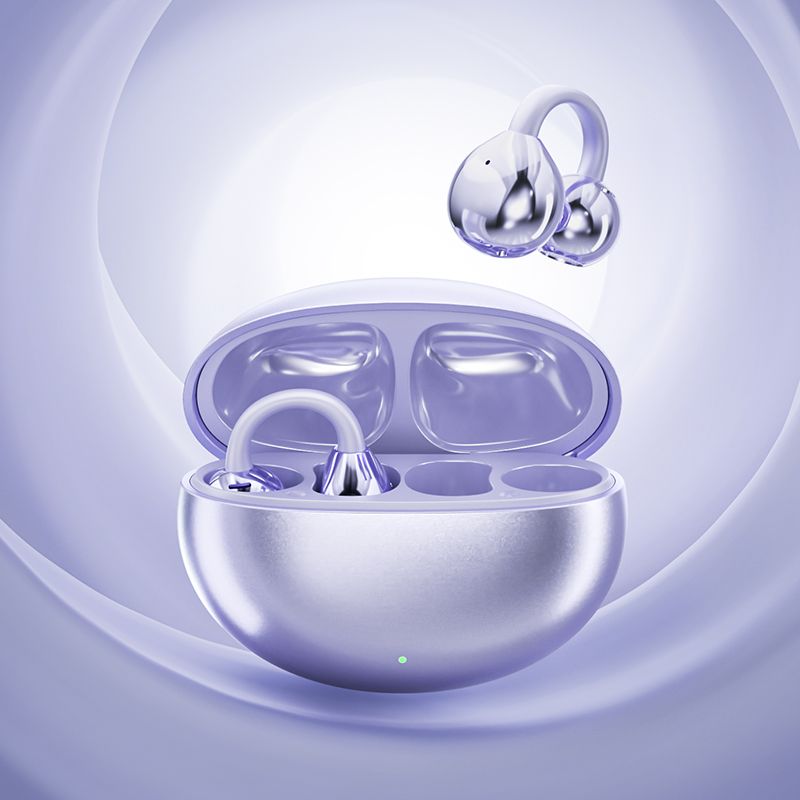 M79 & M91 Open-Back Wireless Stereo Earbuds: Crafted with high-end glossy electroplated materials, they double as stylish ear clip earrings. Boasting a low latency of just 38ms, these premium earphones deliver immersive stereo sound while blending fashion with functionality for a versatile audio accessory