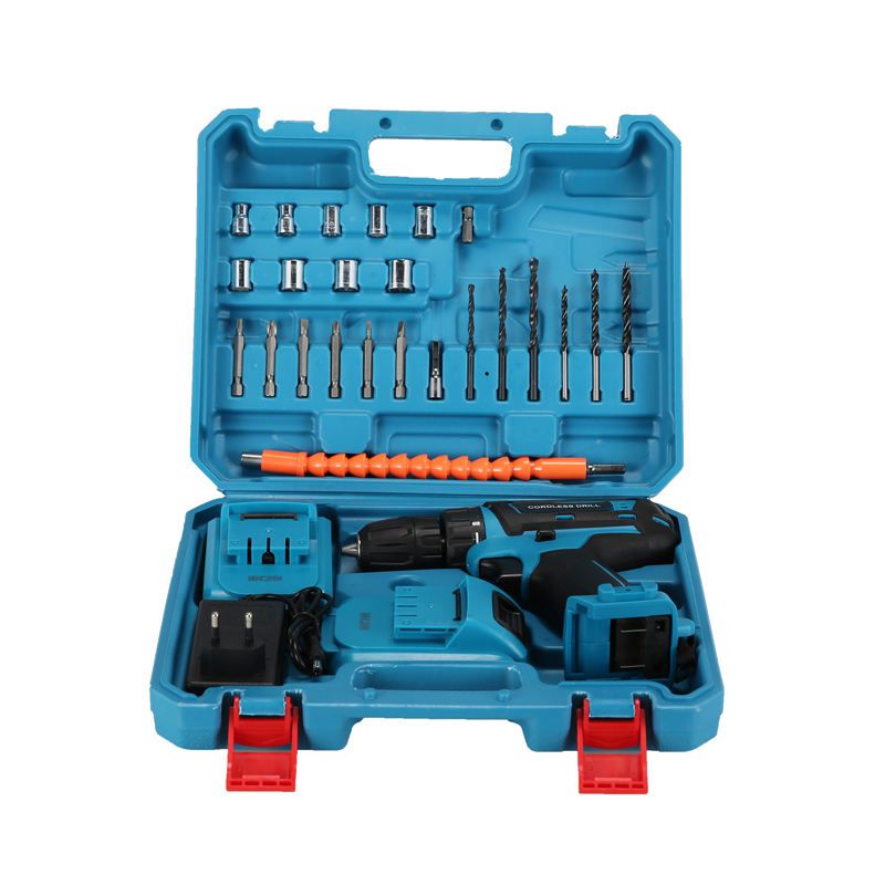 This 21V lithium-ion cordless drill works as an electric screwdriver too—an essential handheld power tool. Great for drilling holes and driving screws, it suits home DIY, assembly, and light repairs, blending portability with reliable performance.