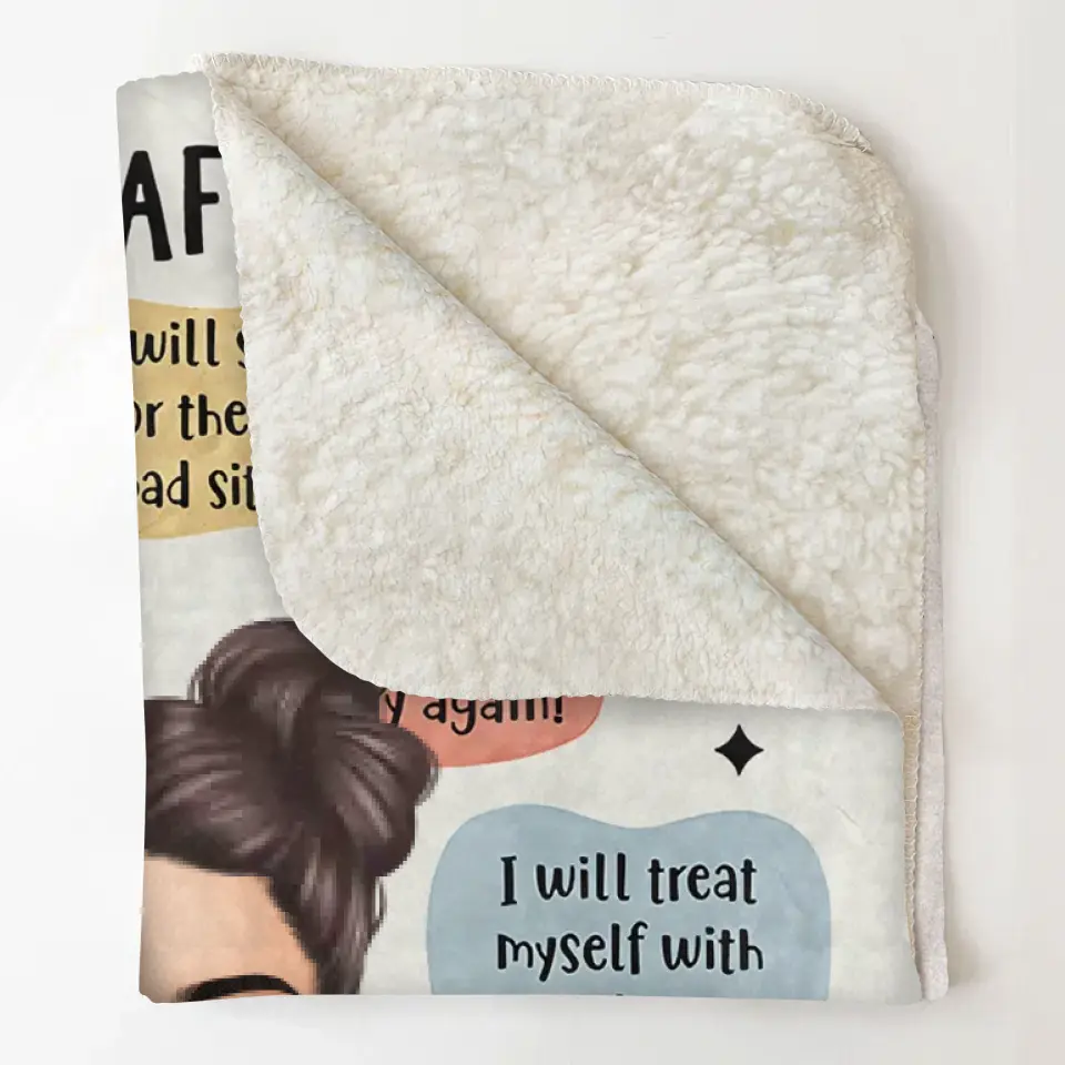 My Morning Affirmations - Personalized Custom Blanket - Gift For Yoga Lover