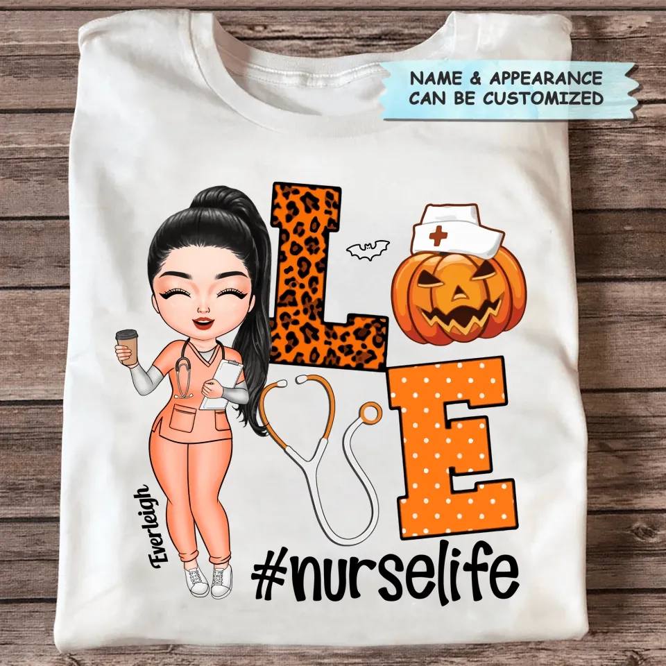 Personalized T-shirt - Gift For Nurse - Love Nurse Life