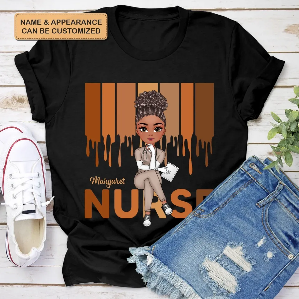 Personalized Custom T-shirt - Nurse's Day, Appreciation Gift For Nurse - Love Nurse Life