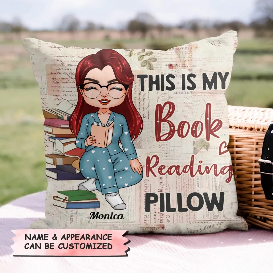 Personalized Pillow Case - Gift For Reading Lover - My Book Reading Pillow