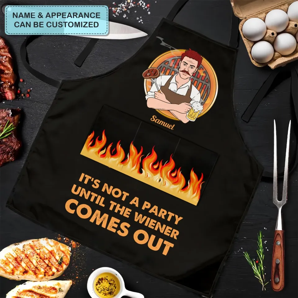 Personalized Apron - Father's Day Gift For Dad, Grandpa - Not A Party