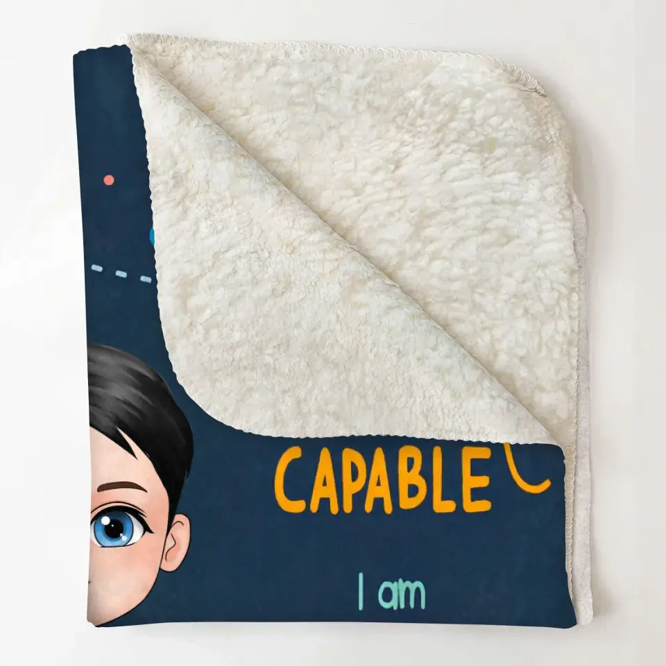 I Am Kind - Personalized Custom Blanket - Christmas Gift For Kid, Family Members