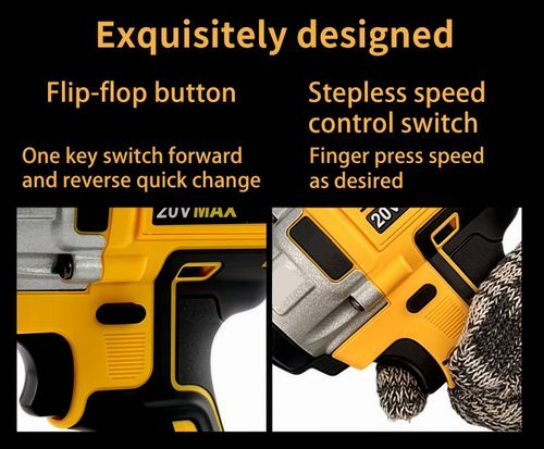 Cordless Portable Brushless Durable High-quality Screwdriver DCF887 2600IPM Rechargeable 20v Battery Powered Impact Driverw