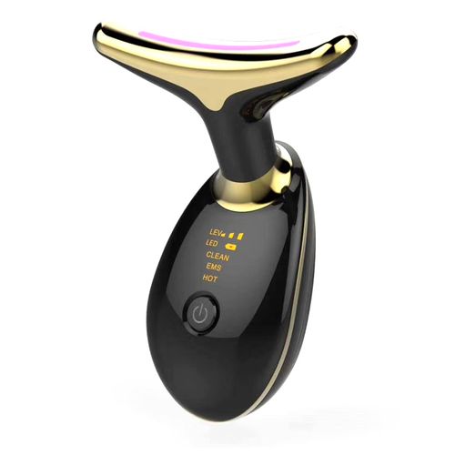 EMS Thermal Neck Lifting And Tighten Massager Electric Microcurrent Wrinkle Remover LED Photon Face Beauty Device For Woman 485 sales