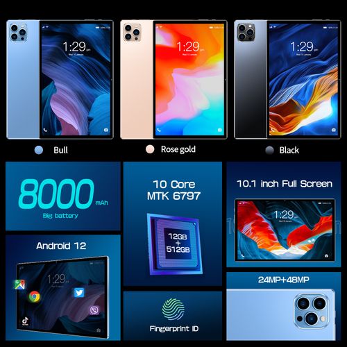 Custom Branded 10 Inch Android Tablet with Dual SIM 6+128G Educational Tablet