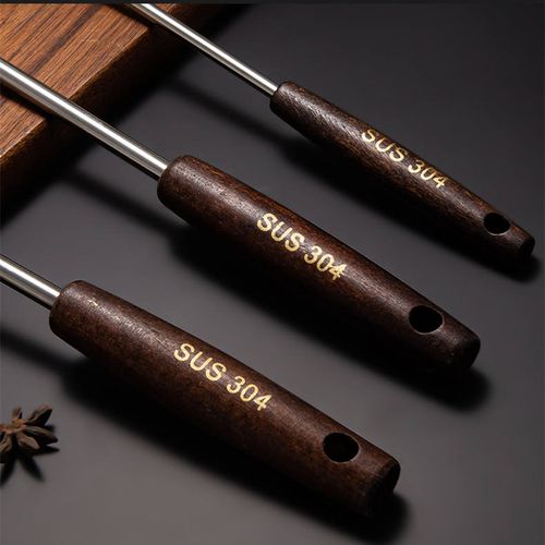 Manufacturer Wholesale Multi Functional Kitchenware Set With 304 Stainless Steel Material and Wooden Handle Kitchenware Set