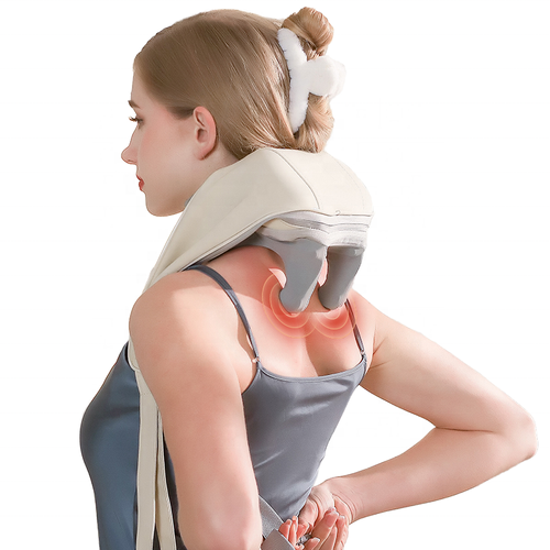 2025 New Wireless Rechargeable Neck Massager Shiatsu Neck Shoulder Massager for Car Neck Back Body Massager With Heating
