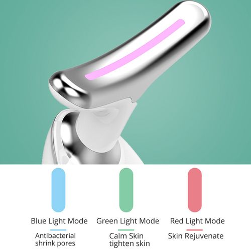 EMS Thermal Neck Lifting And Tighten Massager Electric Microcurrent Wrinkle Remover LED Photon Face Beauty Device For Woman 485 sales